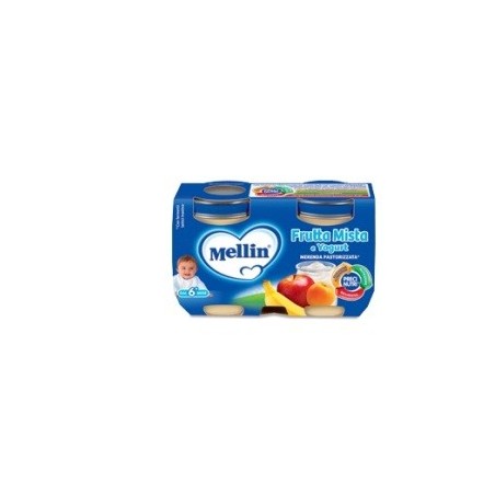 Mellin Merenda Yogurt Frutta Mista 120 G X 2 Pezzi - Alimentazione e integratori - 924280391 - Mellin - € 2,81