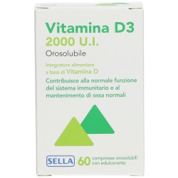 VITAMINA D3 2000UI OROSOLUBILE 60 COMPRESSE Sella - 5