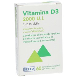 VITAMINA D3 2000UI OROSOLUBILE 60 COMPRESSE Sella - 6