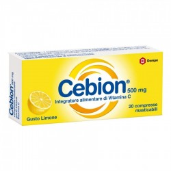Cebion Masticabile Limone Vitamina C 500 Mg 20 Compresse - Vitamine e sali minerali - 971141179 - Cebion - € 7,11