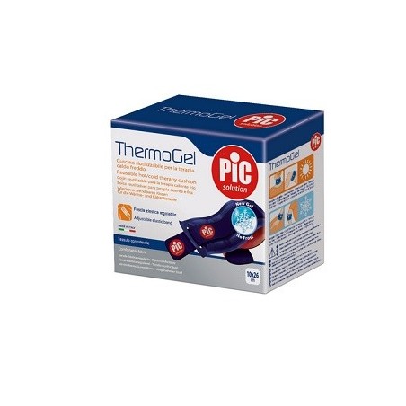 Pikdare Thermogel Cuscino Terapia Caldo Freddo 10x26 Cm Con Fascia Elastica - Terapia del caldo freddo, ghiaccio secco e ghia...
