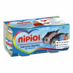 Nipiol Omogeneizzato Salmone Nasello Verdure 2 Pezzi 80 G - Omogeneizzati e liofilizzati - 912957356 - Nipiol - € 2,60