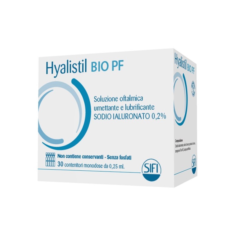 Hyalistil Bio PF Soluzione Oftalmica Monodose 30 Flaconcini - Colliri omeopatici - 977367465 - Hyalistil - € 23,23
