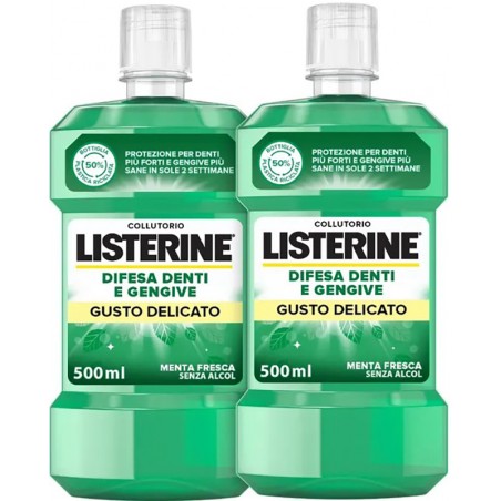 Johnson & Johnson Listerine Denti & Gengive Gusto Delicato 2 X 500 Ml - Igiene orale - 975524493 - Johnson & Johnson - € 8,74