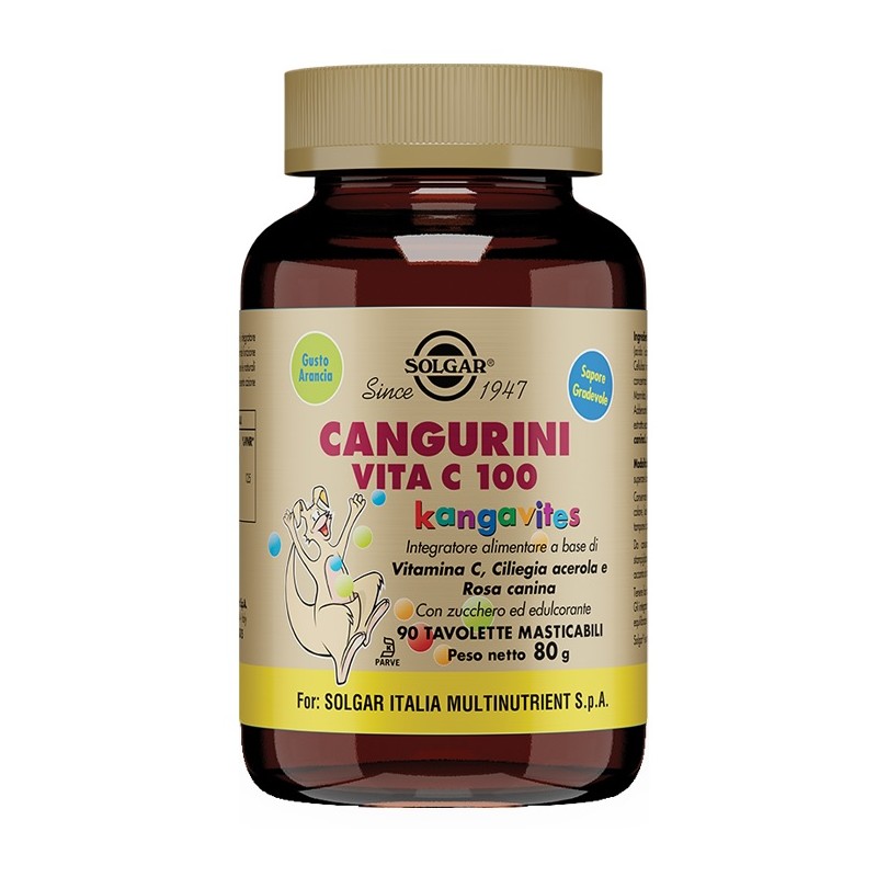Solgar It. Multinutrient Cangurini Vita C 100 90 Tavolette Masticabili Solgar - 1