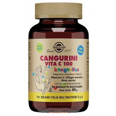 Solgar It. Multinutrient Cangurini Vita C 100 90 Tavolette Masticabili Solgar - 1 Solgar It. Multinutrient Cangurini Vita C 100 90 Tavolette Masticabili Solgar - 1