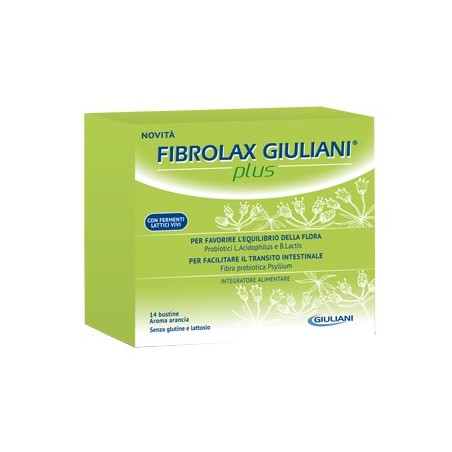 Fibrolax Giuliani Plus Squilibri Intestinali Gusto Arancia 14 Bustine - Integratori per regolarità intestinale e stitichezza ...