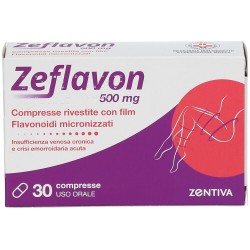 Zentiva Italia Zeflavon 30 Compresse Rivestite 500mg - Farmaci per gambe pesanti e microcircolo - 048922013 - Zentiva Italia ...