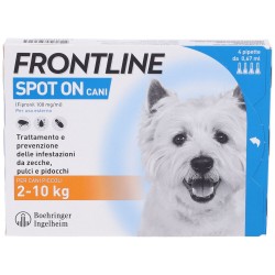 Frontline Spot On Cani 2-10 kg 4 Pipette da 0,67 ml - Prodotti per cani - 103030045 - Frontline - € 20,74