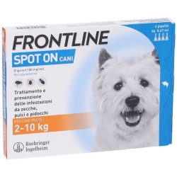 Frontline Spot On Cani 2-10 kg 4 Pipette da 0,67 ml - Prodotti per cani - 103030045 - Frontline - € 20,74