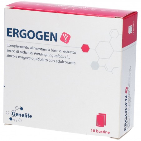 Ergogen Integratore Ricostituente Magnesio Zinco 18 Bustine - 1 Ergogen Integratore Ricostituente Magnesio Zinco 18 Bustine - 1