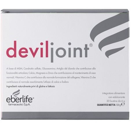 Eberlife Farmaceutici Deviljoint 20 Bustine Eberlife Farmaceutici - 1 Eberlife Farmaceutici Deviljoint 20 Bustine Eberlife Farmaceutici - 1