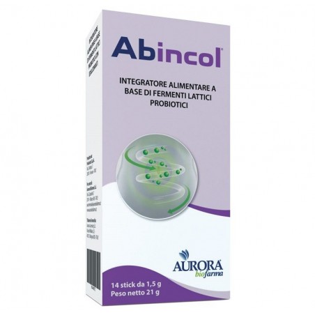 Aurora Licensing Abincol 14 Stick Orosolubili - Integratori di fermenti lattici - 974946372 - Aurora Licensing - € 19,20