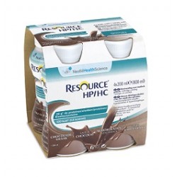 Nestle' It. Resource Hp/hc Cioccolato 4 Bottiglie 200 Ml - Rimedi vari - 920586839 - Nestle' It. - € 16,53