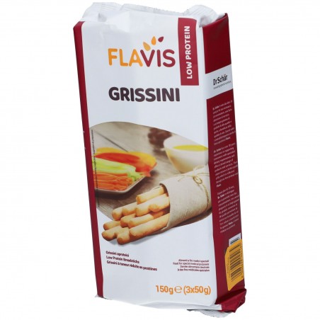 Flavis Grissini Aproteici 3 Porzioni Da 50 G Dr. Schar - 1 Flavis Grissini Aproteici 3 Porzioni Da 50 G Dr. Schar - 1