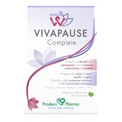Prodeco Pharma Donnaw Vivapause Complete 30 Compresse - Integratori per ciclo mestruale e menopausa - 988060378 - Prodeco Pha...