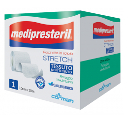Corman Medipresteril Rocchetto Rotolo Stretch Tessuto Non Tessuto 10 Cm X 1000 Cm - Medicazioni - 984891491 - Corman - € 13,30