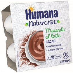 Humana Italia Humana Merenda Cacao 4 Vasetti Da 100 G - Alimentazione e integratori - 945098933 - Humana - € 3,14