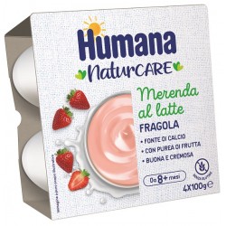 Humana Italia Humana Merenda Latte Fragola 4 Pezzi Da 100 G - Alimentazione e integratori - 945098960 - Humana - € 3,14