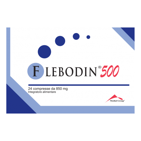Flebodin 500 Integratore Microcircolo Drenaggio Liquidi 24 Compresse - 2 Flebodin 500 Integratore Microcircolo Drenaggio Liquidi 24 Compresse - 2