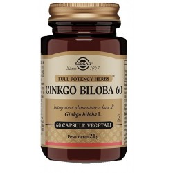 Solgar It. Multinutrient Ginkgo Biloba 60 60 Capsule Vegetali - Integratori per concentrazione e memoria - 947125124 - Solgar...