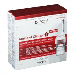 Vichy Dercos Aminexil Clinical 12 Fiale Anticaduta Donna - Trattamenti anticaduta capelli - 979369307 - Vichy - € 45,67