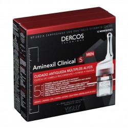 Vichy Dercos Aminexil Clinical 12 Fiale Anticaduta Uomo - Trattamenti anticaduta capelli - 979369319 - Vichy