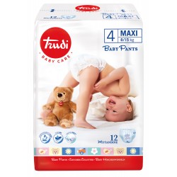 S. I. L. C. Trudi Baby Care Pants Maxi 8/15kg 12 Pezzi - Pannolini - 982984890 - Silc - € 3,80
