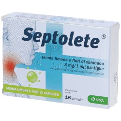 Krka Farmaceutici Milano Septolete Aroma Limone E Fiori Di Sambuco 3 Mg/1 Mg Pastiglie Krka Farmaceutici Milano - 1