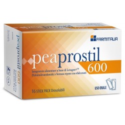 PeaProstil 600 Integratore per Prostata e Vie Urinarie 16 Stick Pack - Integratori per prostata - 941695456 - Farmitalia Ind....