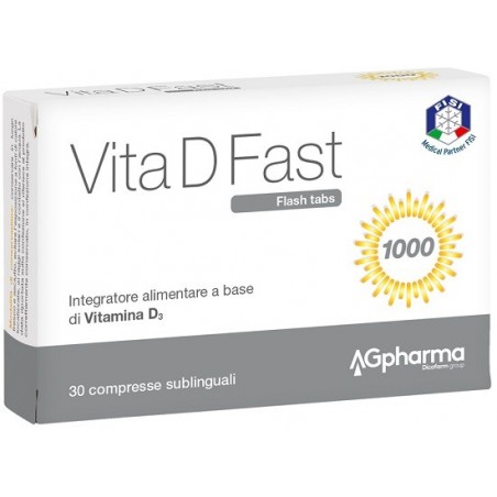 Ag Pharma Vita D Fast 30 Compresse - Vitamine e sali minerali - 938761689 - Ag Pharma - € 11,47