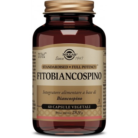 Solgar Fitobiancospino Integratore Cardiovascolare 60 Capsule Vegetali Solgar - 1 Solgar Fitobiancospino Integratore Cardiovascolare 60 Capsule Vegetali Solgar - 1