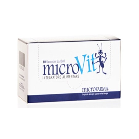 Microfarma Microvit 10 Flaconcini Da 10 Ml - Vitamine e sali minerali - 933511305 - Microfarma - € 16,95