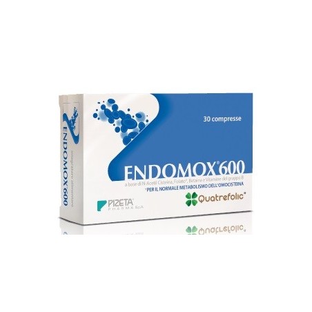 Pizeta Pharma Endomox 600 30 Compresse - Vitamine e sali minerali - 981369251 - Pizeta Pharma - € 23,32