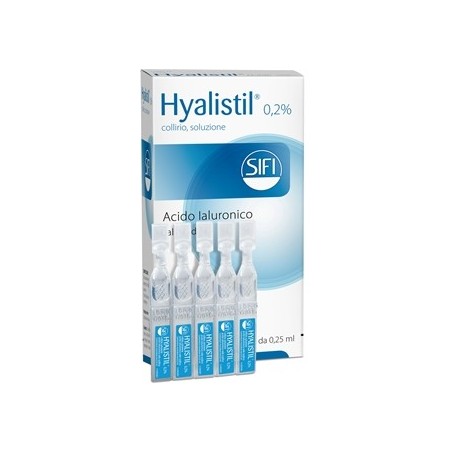Hyalistil 0,2% Collirio Per Occhio Secco 20 Flaconcini Monodose - Colliri - 032072050 - Hyalistil - € 19,31