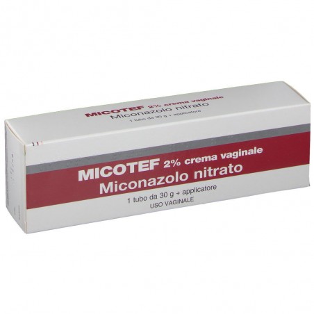Micotef Crema Vaginale Antimicotica Con Miconazolo 30 g Micotef - 1 Micotef Crema Vaginale Antimicotica Con Miconazolo 30 g Micotef - 1