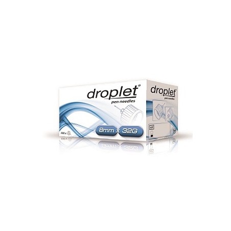 Difar Distribuzione Ago Per Penna Da Insulina Droplet 32 Gauge 8 Mm 100 Pezzi Difar Distribuzione - 1 Difar Distribuzione Ago Per Penna Da Insulina Droplet 32 Gauge 8 Mm 100 Pezzi Difar Distribuzione - 1