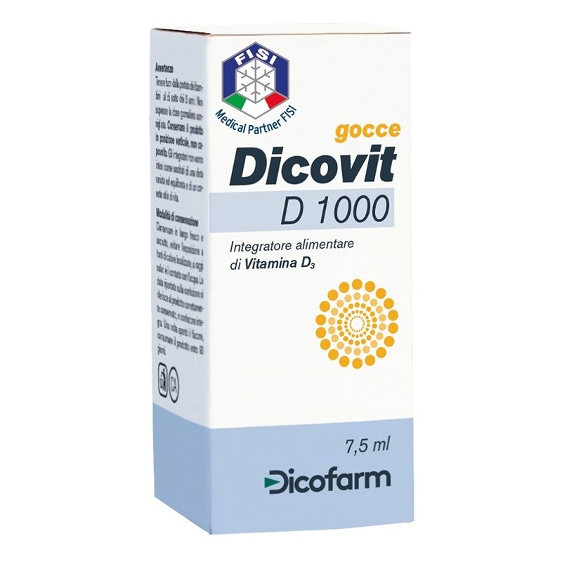 Dicofarm Dicovit D 1000 7,5 Ml - Vitamine e sali minerali - 932679792 - Dicofarm - € 11,21