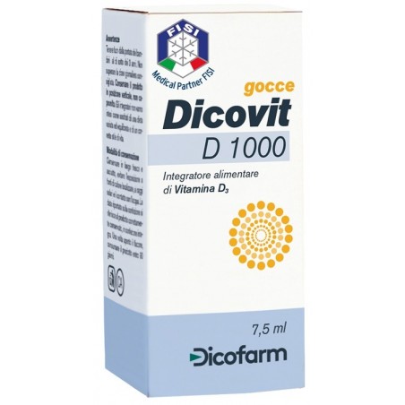 Dicofarm Dicovit D 1000 7,5 Ml - Vitamine e sali minerali - 932679792 - Dicofarm - € 11,07