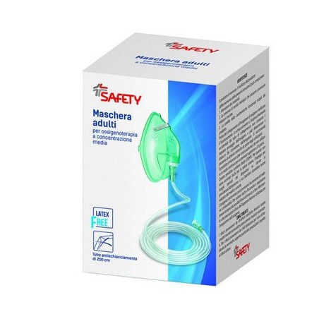 Safety Maschera Per Ossigenoterapia Con Tubo 200cm - Ausili sanitari - 909208922 - Safety - € 4,64