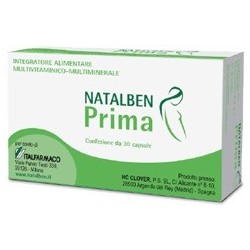 Natalben Prima Multivitaminico Multiminerale Fertilità 30 Capsule - Integratori prenatali e postnatali - 935381727 - Natalben...