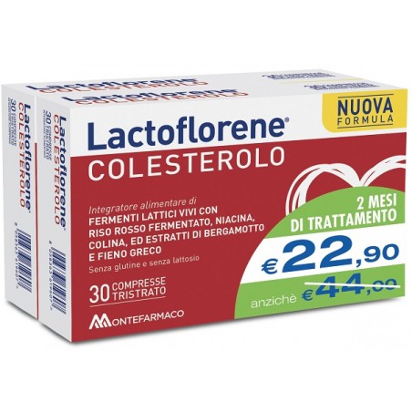 Montefarmaco Otc Lactoflorene Colesterolo Bipack 30 Capsule + 30 Capsule Lactoflorene - 1 Montefarmaco Otc Lactoflorene Colesterolo Bipack 30 Capsule + 30 Capsule Lactoflorene - 1