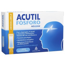 Acutil Fosforo Advance 12 Stick Orosolubili - Integratori per concentrazione e memoria - 981080690 - Acutil - € 14,02