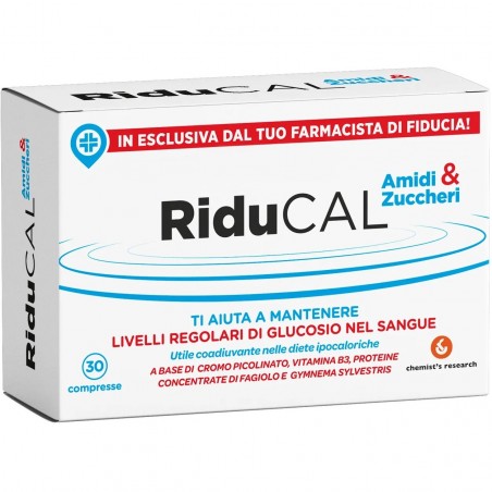 Chemist's Riducal Amidi Zuccheri Metabolismo Carboidrati 30 Compresse Chemist's Research - 1 Chemist's Riducal Amidi Zuccheri Metabolismo Carboidrati 30 Compresse Chemist's Research - 1