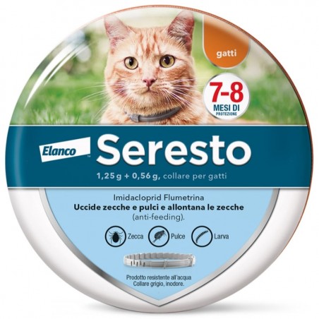 Seresto Collare Antiparassitario per Gatti 8 Mesi di Protezione Seresto - 1 Seresto Collare Antiparassitario per Gatti 8 Mesi di Protezione Seresto - 1