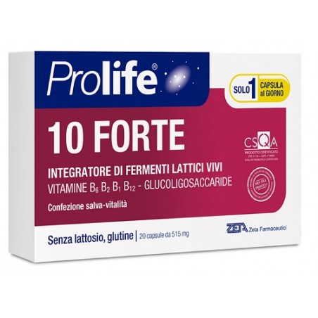 Zeta Farmaceutici Prolife 10 Forte 20 Capsule Prolife - 1 Zeta Farmaceutici Prolife 10 Forte 20 Capsule Prolife - 1