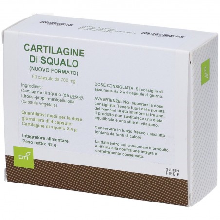 Oti Cartilagine Di Squalo Supporto Articolazioni 60 Capsule Oti - 1 Oti Cartilagine Di Squalo Supporto Articolazioni 60 Capsule Oti - 1