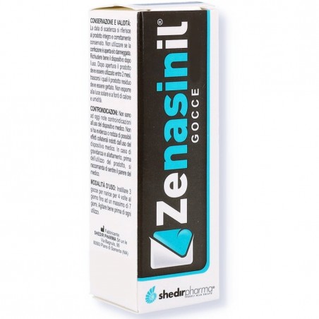 Shedir Pharma Zenasinil Gocce Nasali Fluidificante 30ml Shedir Pharma - 1 Shedir Pharma Zenasinil Gocce Nasali Fluidificante 30ml Shedir Pharma - 1