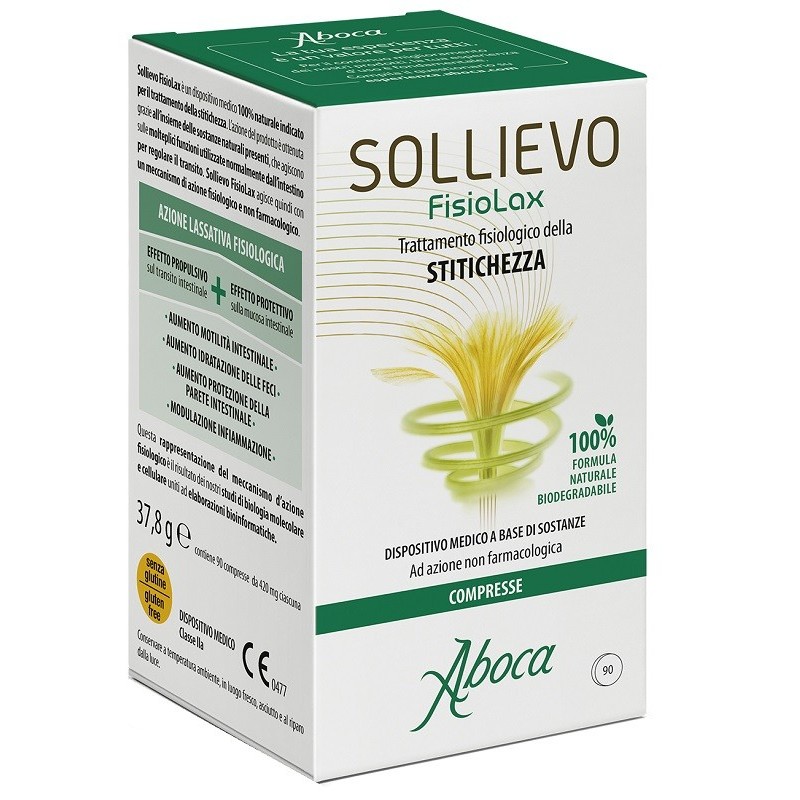 Aboca Sollievo Fisiolax Trattamento Fisiologico della Stitichezza 90 Compresse Aboca - 1
