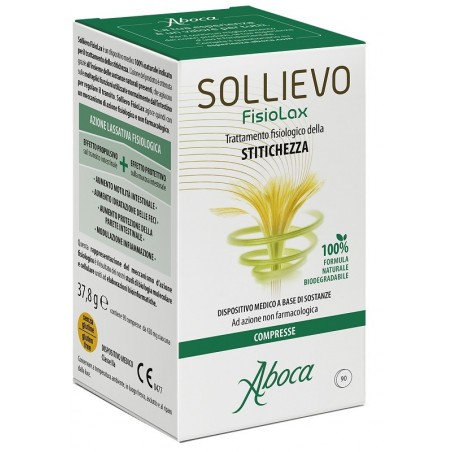 Aboca Sollievo Fisiolax Trattamento Fisiologico della Stitichezza 90 Compresse Aboca - 1 Aboca Sollievo Fisiolax Trattamento Fisiologico della Stitichezza 90 Compresse Aboca - 1